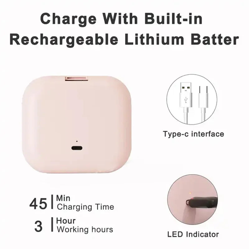 Compact Folding Cosmetic Mirror with Lights