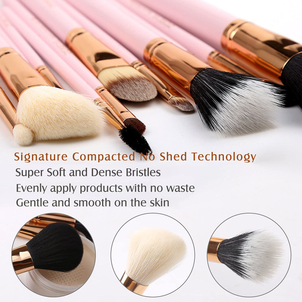 Pink Makeup Brush Set