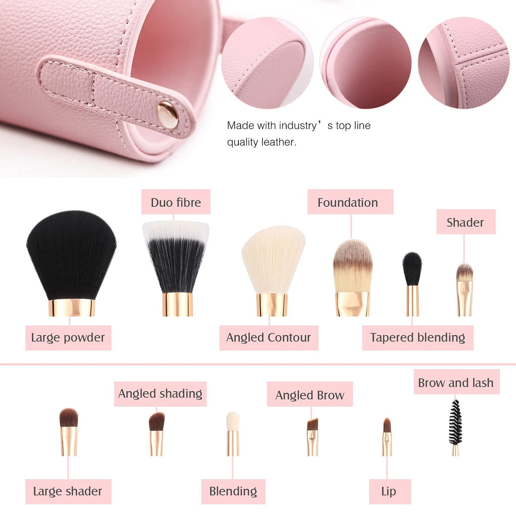 Pink Makeup Brush Set