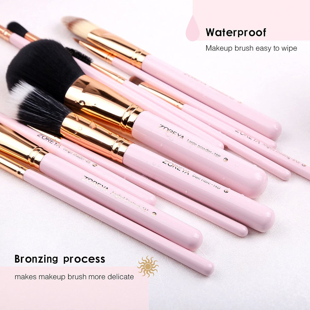 Pink Makeup Brush Set