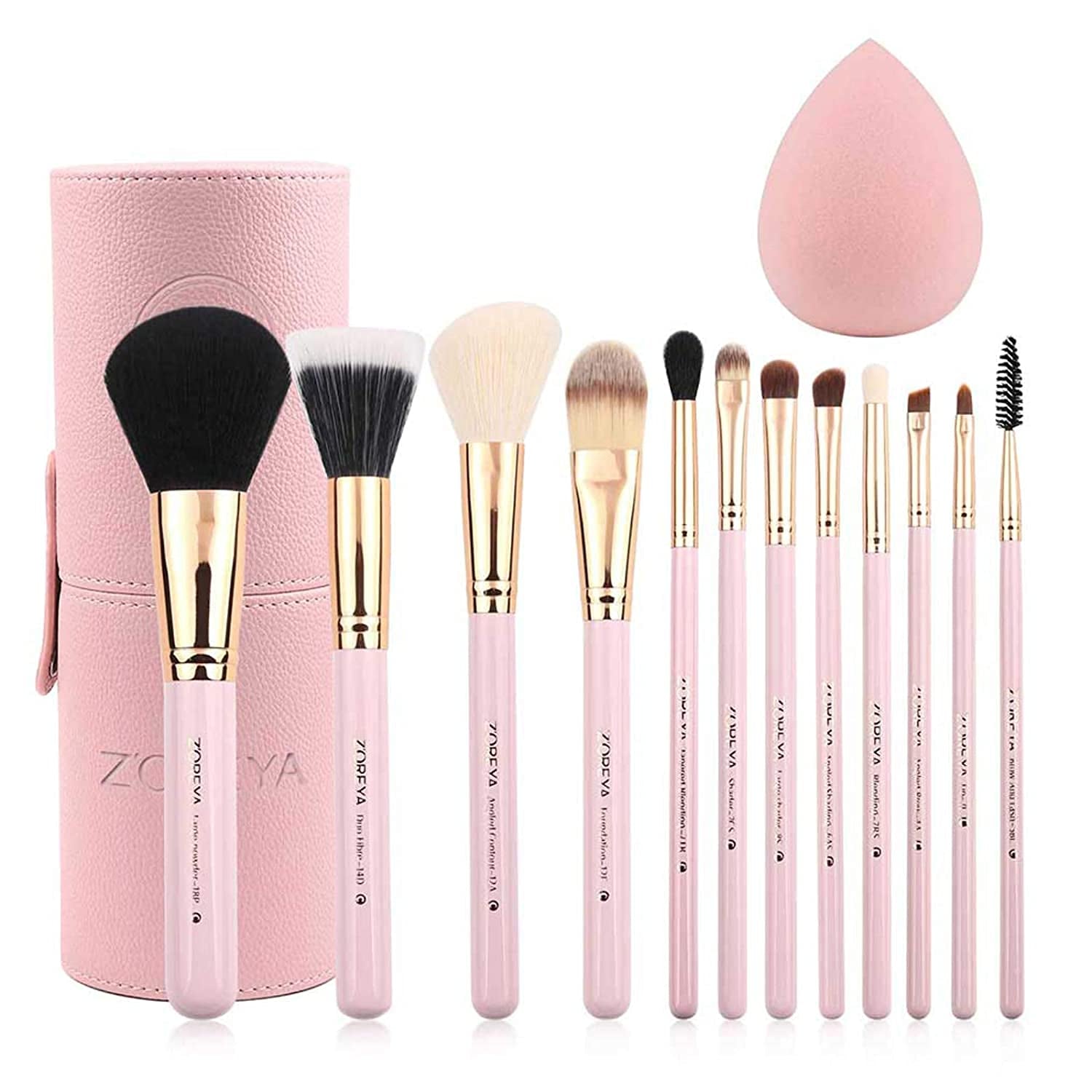 Pink Makeup Brush Set